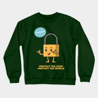 Protect the code, protect the world DevSecOps Crewneck Sweatshirt